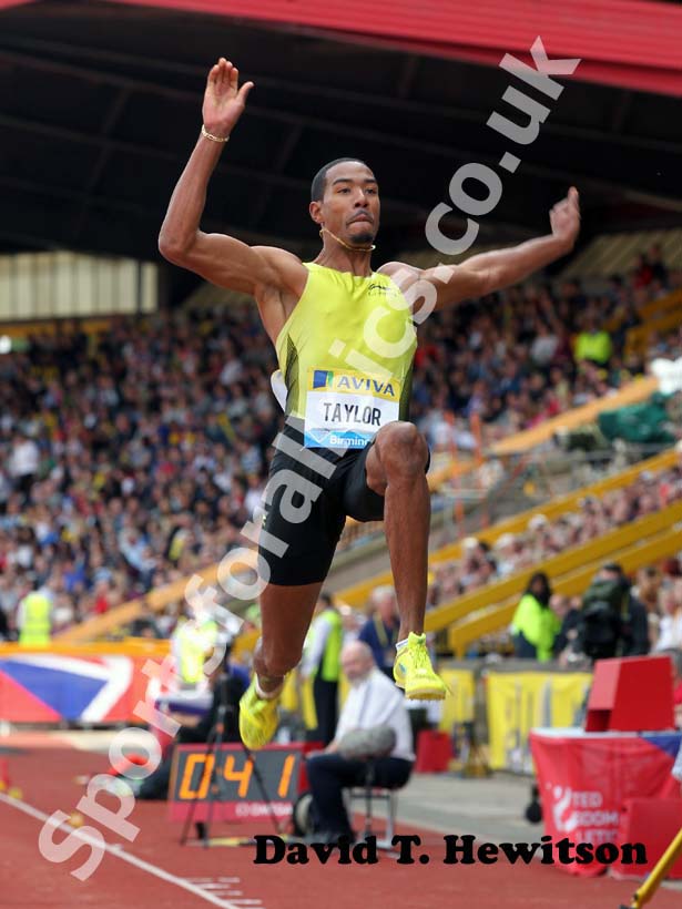 Christian Taylor, long jump, 2012 Samsung Diamond League, Birmingham.